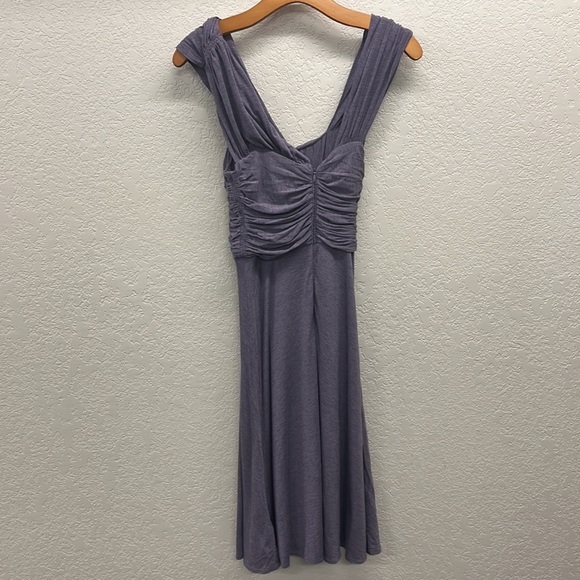 Anthropologie Plenty by Tracy Reese Dreamy Drapey Dress S Purple Heather - Picture 5 of 7
